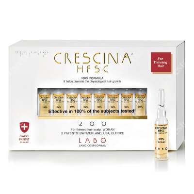 Crescina HFSC 100% Re-Growth 200 For Women Panaceum na rzednące włosy dla kobiet 10 x 3,5 ml