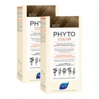 Phyto PhytoColor x 2 ZESTAW Farba do włosów - jasny blond (8 Blond Clair) 50+50+12 x 2