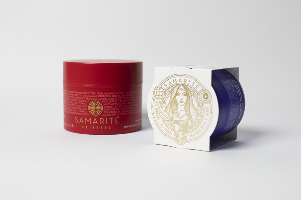 Samarite Divine Cream + Supreme Balm ZESTAW Odmładzający krem do twarzy 45 ml + Regenerujący balsam do ciała 90 ml + Kosmetyczka 1 szt