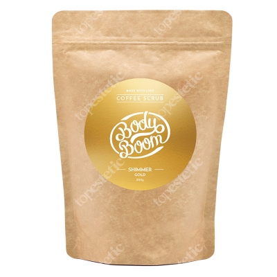 Body Boom Shimmer Gold Peeling kawowy błyskotliwy prowokator 200 g