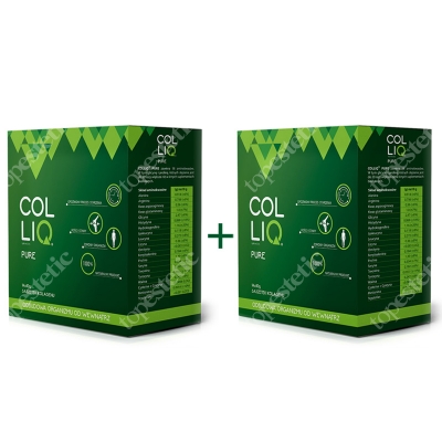Colliq Dwupak Colliq Pure ZESTAW Dwupak Suplement diety kolagen i witamina C 2x 14x10 g