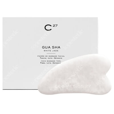 Cosmetics 27 Gua Sha White Jade Kamień do masażu z jadeitu 1 szt.