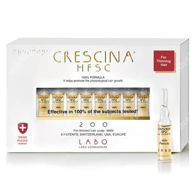 Crescina HFSC 100% Re-Growth 200 For Men Panaceum na rzednące włosy dla mężczyzn 20 x 3,5 ml