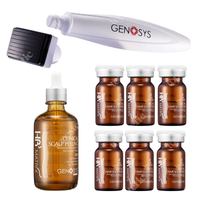 Genosys HR3 Matrix KIT ZESTAW przeciwko wypadaniu włosów i łysieniu 100 ml, 6 x 5 ml, 1 szt.