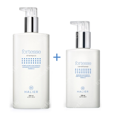 Halier Fortesse Shampoo + Conditioner Women ZESTAW Szampon 250 ml + Odżywka 150 ml