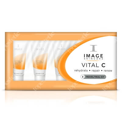 Image Skincare Vital C Trial Kit ZESTAW podróżny dla cer suchych, odwodnionych, wrażliwych, naczynkowych, poszarzałych 5x7,4 ml