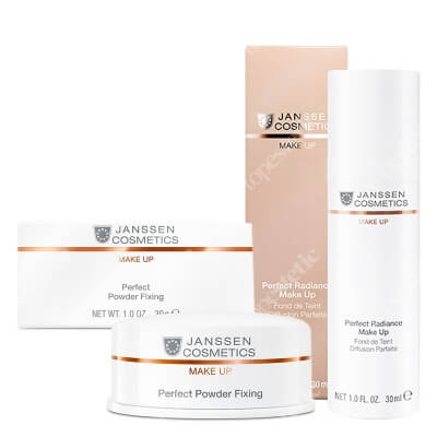 Janssen Cosmetics Make Up Set ZESTAW Podkład do perfekcyjnego rozświetlenia skóry (Kolor 02) 30 ml + Puder transparentny/utrwalający 30 g