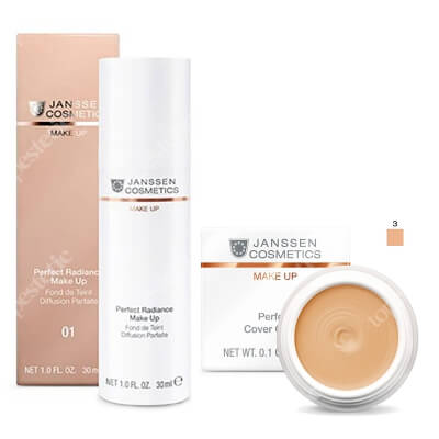 Janssen Cosmetics Perfect Radiance Make Up ZESTAW Podkład (Kolor 01) 30 ml + Kamuflaż - korektor (kolor 03) 5 ml