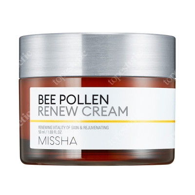 Missha Bee Pollen Renew Cream Wzmacniający krem stworzony na bazie ekstraktu z pyłku pszczelego 50 ml