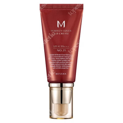 Missha M Perfect Cover BB Cream SPF 42/PA+++ Krem BB chroniący przed promieniami UV (No.21 kolor Light Beige) 50 ml