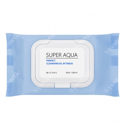 Missha Super Aqua Perfect Cleansing Oil In Tissue Delikatne chusteczki do demakijażu 30 szt