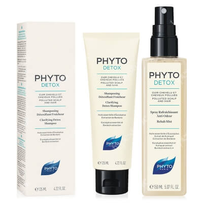 Phyto Detox Set ZESTAW Szampon 125 ml + Spray 150 ml