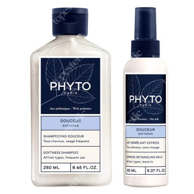 Phyto Softness Shampoo + Express Detangling Milk ZESTAW Szampon 250 ml + Mleczko ułatwiające rozczesywanie 150 ml