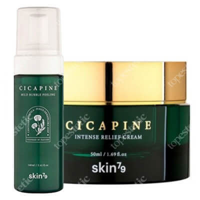 Skin79 Cica Pine Set ZESTAW Regenerujący krem 50 ml + Pianka peelingująca do twarzy 160 ml