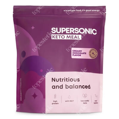 Supersonic Keto Meal Posiłek na diecie keto low/carb - Kremowa czekolada 800 g