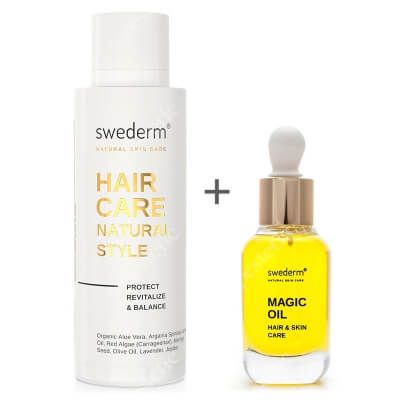 Swederm Hair Care + Magic Oil ZESTAW Odżywka do włosów bez spłukiwania 100 ml + Organiczny olejek do włosów i skóry 30 ml