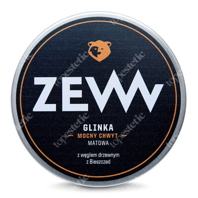 Zew For Men Glinka Mocny Chwyt Matowa Glinka do włosów z węglem drzewnym 100 ml